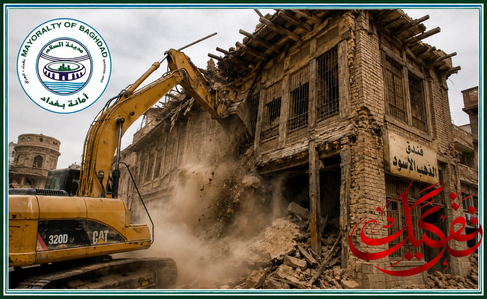 أمانة بغداد تنفذ دراسات علمية دقيقة قبل إزالة فندق الذهب الأسود وتؤكد إعادة تشييده
