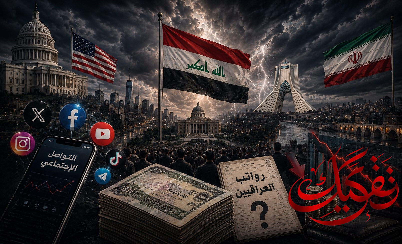 رصد التواصل والاعلام: بين واشنطن وطهران ورواتب العراقيين.. من يدفع ثمن العاصفة القادمة؟